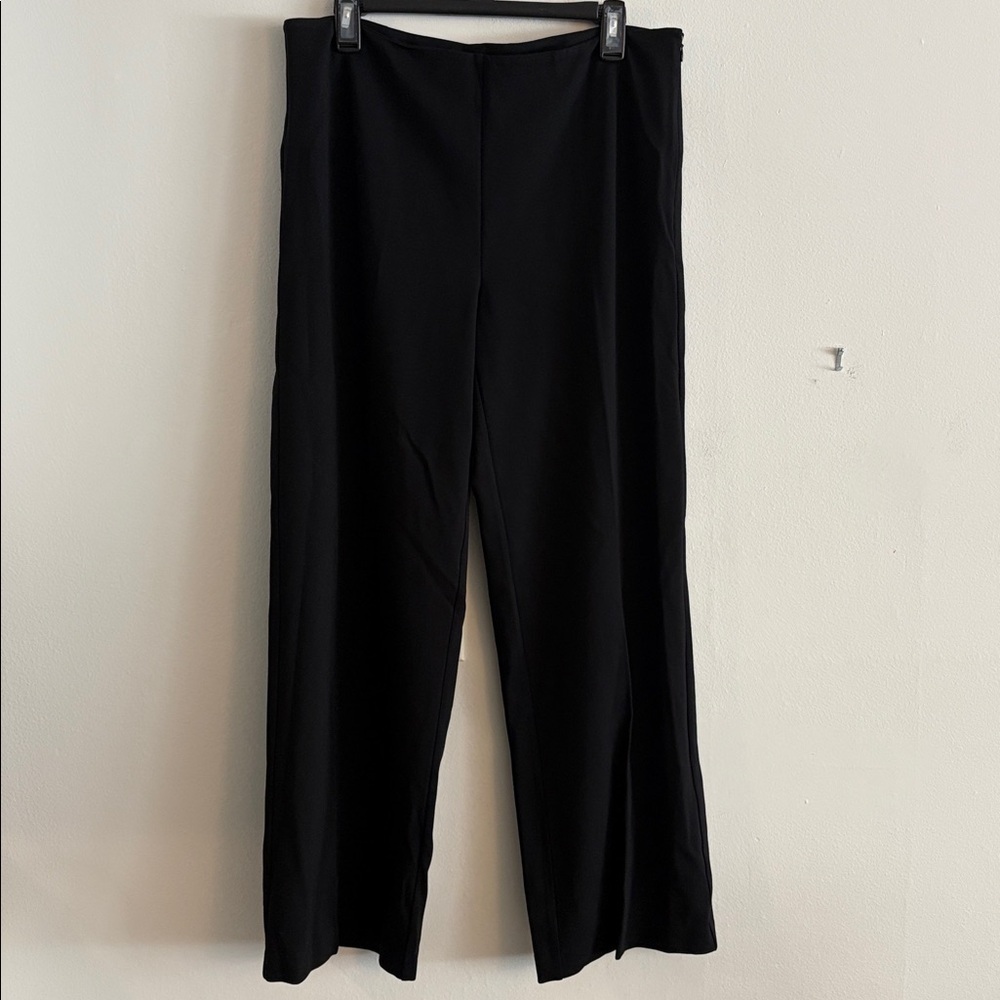 New J. McLaughlin Wide Leg Trouser Pants Size 14 Women’s Solid Black